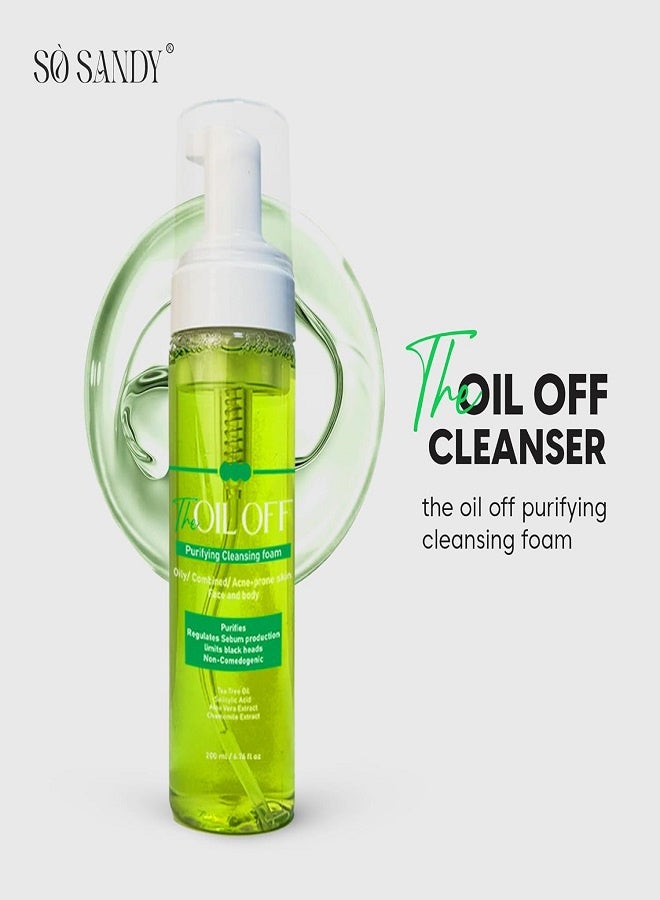 So Sandy The Oil Off Foam Cleanser for Oily Combination and Acne-Prone Skin - 200 ml - Image 2